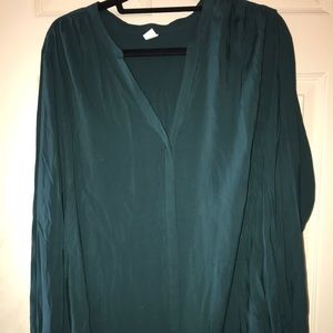 Hunter green blouse